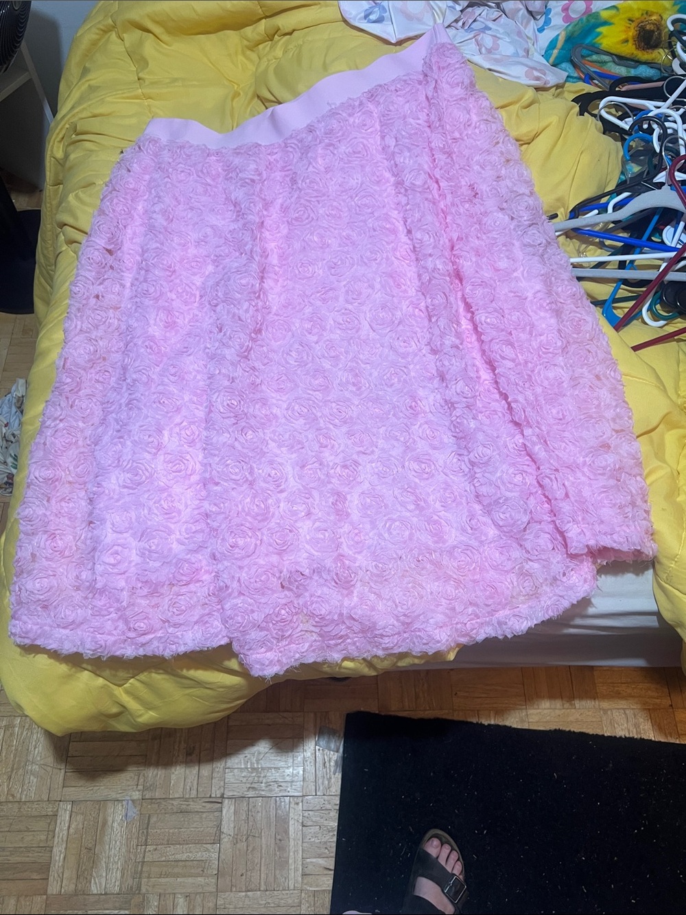 Cato Pink Rosette A-Line Skirt